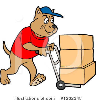 Movers Clipart #1202348 by LaffToon