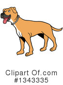 Pitbull Clipart #1343335 by LaffToon