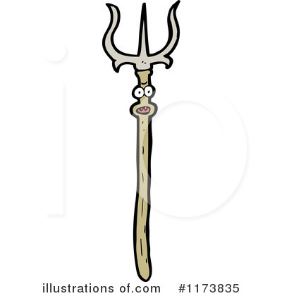 Royalty-Free (RF) Pitchfork Clipart Illustration by lineartestpilot - Stock Sample #1173835