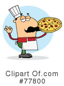 Pizza Chef Clipart #77800 by Hit Toon