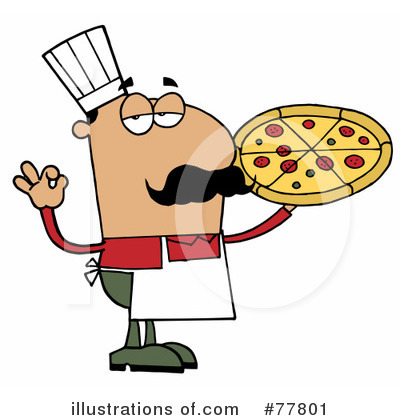 Pizza Chef Clipart #77801 by Hit Toon