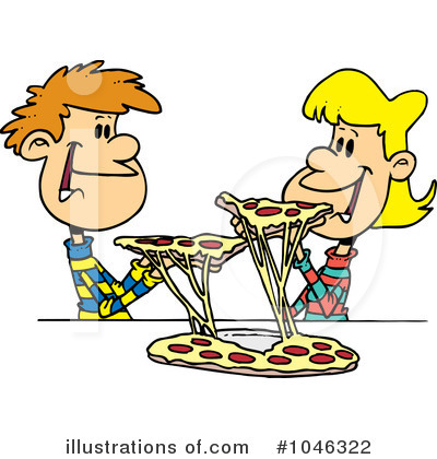 Royalty-Free (RF) Pizza Clipart Illustration by toonaday - Stock Sample #1046322