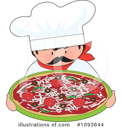 Royalty-Free (RF) Pizza Clipart Illustration by Maria Bell - Stock Sample #1093644