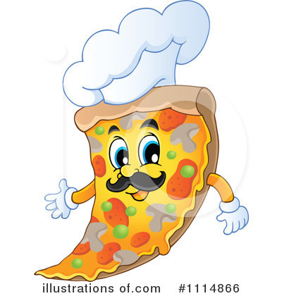 Royalty-Free (RF) Pizza Clipart Illustration by visekart - Stock Sample #1114866