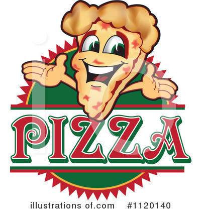 Royalty-Free (RF) Pizza Clipart Illustration by Mascot Junction - Stock Sample #1120140