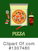 Pizza Clipart #1307480 by Vector Tradition SM