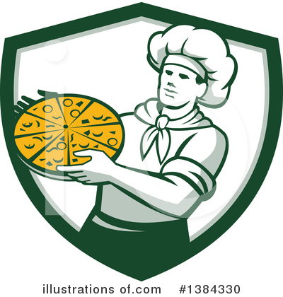 Royalty-Free (RF) Pizza Clipart Illustration by patrimonio - Stock Sample #1384330