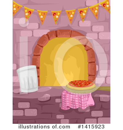 Royalty-Free (RF) Pizza Clipart Illustration by BNP Design Studio - Stock Sample #1415923