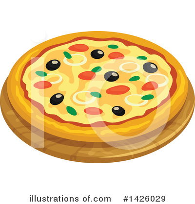 Royalty-Free (RF) Pizza Clipart Illustration by Vector Tradition SM - Stock Sample #1426029