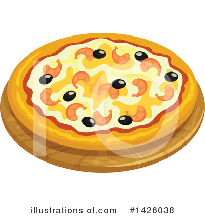 Royalty-Free (RF) Pizza Clipart Illustration by Vector Tradition SM - Stock Sample #1426038