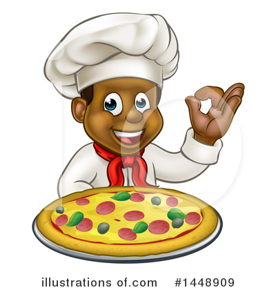 Royalty-Free (RF) Pizza Clipart Illustration by AtStockIllustration - Stock Sample #1448909