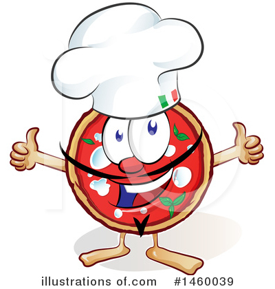 Royalty-Free (RF) Pizza Clipart Illustration by Domenico Condello - Stock Sample #1460039