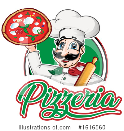 Pizza Clipart #1616560 by Domenico Condello