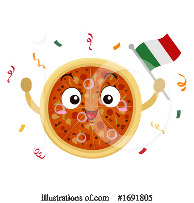Royalty-Free (RF) Pizza Clipart Illustration by BNP Design Studio - Stock Sample #1691805