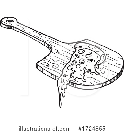 Royalty-Free (RF) Pizza Clipart Illustration by patrimonio - Stock Sample #1724855