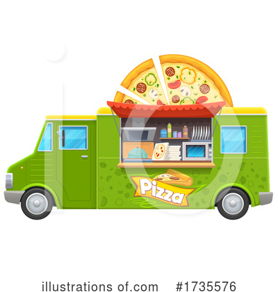 Royalty-Free (RF) Pizza Clipart Illustration by Vector Tradition SM - Stock Sample #1735576