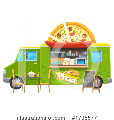 Royalty-Free (RF) Pizza Clipart Illustration by Vector Tradition SM - Stock Sample #1735577