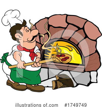 Pizza Chef Clipart #1749749 by dero