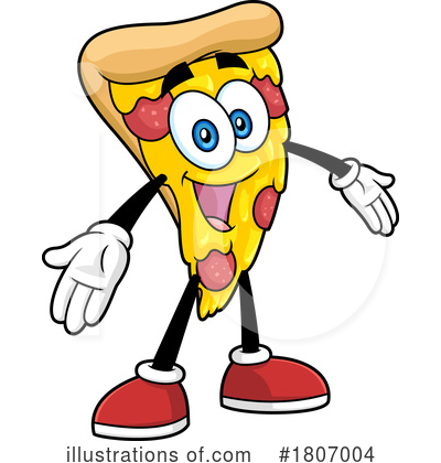 Royalty-Free (RF) Pizza Clipart Illustration by Hit Toon - Stock Sample #1807004
