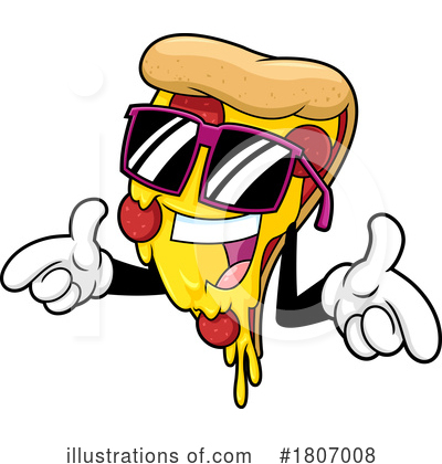 Royalty-Free (RF) Pizza Clipart Illustration by Hit Toon - Stock Sample #1807008