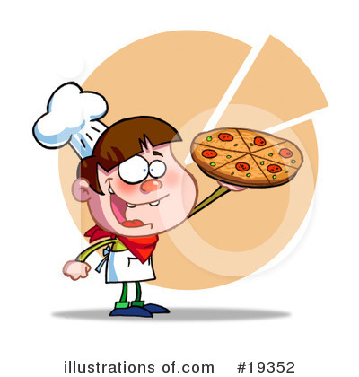 Royalty-Free (RF) Pizza Clipart Illustration by Hit Toon - Stock Sample #19352