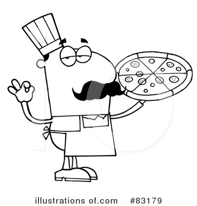 Pizza Chef Clipart #83179 by Hit Toon