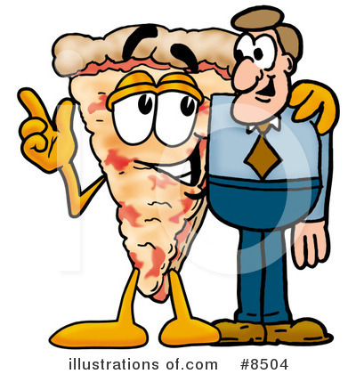 Royalty-Free (RF) Pizza Clipart Illustration by Mascot Junction - Stock Sample #8504
