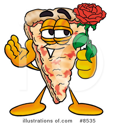 Pizza Character Clipart #8535 by Mascot Junction