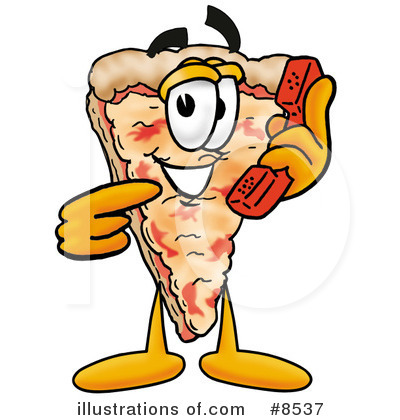 Royalty-Free (RF) Pizza Clipart Illustration by Mascot Junction - Stock Sample #8537