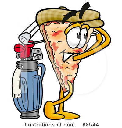 Royalty-Free (RF) Pizza Clipart Illustration by Mascot Junction - Stock Sample #8544
