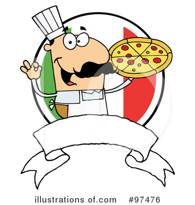 Royalty-Free (RF) Pizza Clipart Illustration by Hit Toon - Stock Sample #97476
