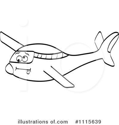 Royalty-Free (RF) Plane Clipart Illustration by Andrei Marincas - Stock Sample #1115639