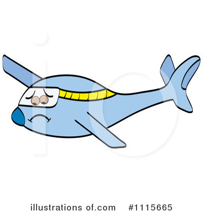 Royalty-Free (RF) Plane Clipart Illustration by Andrei Marincas - Stock Sample #1115665