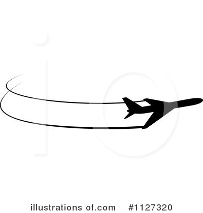 Royalty-Free (RF) Plane Clipart Illustration by Vector Tradition SM - Stock Sample #1127320