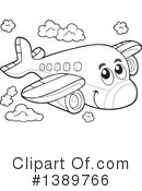 Plane Clipart #1389766 by visekart