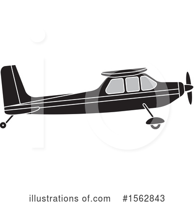 Royalty-Free (RF) Plane Clipart Illustration by Lal Perera - Stock Sample #1562843