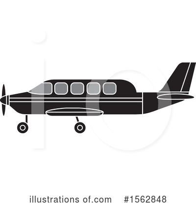 Royalty-Free (RF) Plane Clipart Illustration by Lal Perera - Stock Sample #1562848