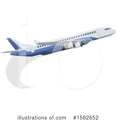 Royalty-Free (RF) Plane Clipart Illustration by Vector Tradition SM - Stock Sample #1582652