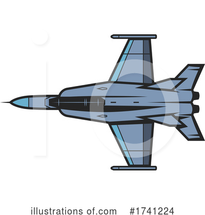 Royalty-Free (RF) Plane Clipart Illustration by Vector Tradition SM - Stock Sample #1741224
