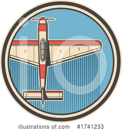 Royalty-Free (RF) Plane Clipart Illustration by Vector Tradition SM - Stock Sample #1741233