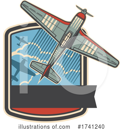 Royalty-Free (RF) Plane Clipart Illustration by Vector Tradition SM - Stock Sample #1741240