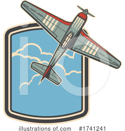 Royalty-Free (RF) Plane Clipart Illustration by Vector Tradition SM - Stock Sample #1741241