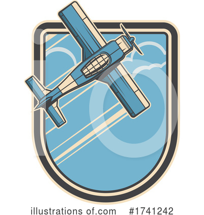 Royalty-Free (RF) Plane Clipart Illustration by Vector Tradition SM - Stock Sample #1741242