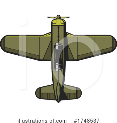 Royalty-Free (RF) Plane Clipart Illustration by Vector Tradition SM - Stock Sample #1748537