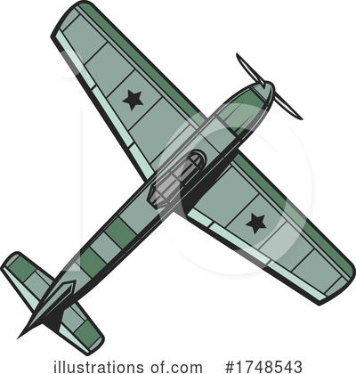 Royalty-Free (RF) Plane Clipart Illustration by Vector Tradition SM - Stock Sample #1748543