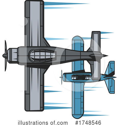 Royalty-Free (RF) Plane Clipart Illustration by Vector Tradition SM - Stock Sample #1748546