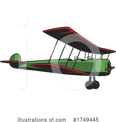 Royalty-Free (RF) Plane Clipart Illustration by Vector Tradition SM - Stock Sample #1749445