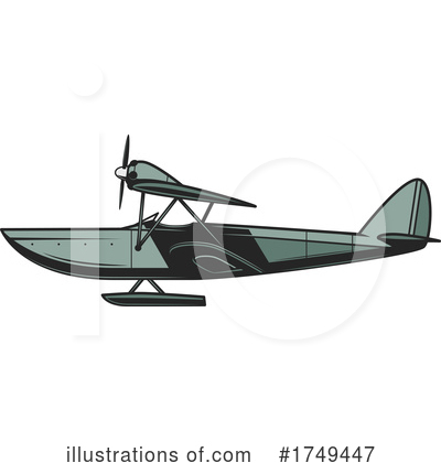Royalty-Free (RF) Plane Clipart Illustration by Vector Tradition SM - Stock Sample #1749447