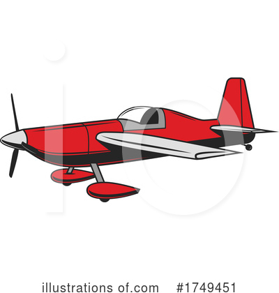 Royalty-Free (RF) Plane Clipart Illustration by Vector Tradition SM - Stock Sample #1749451