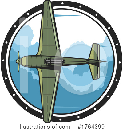 Royalty-Free (RF) Plane Clipart Illustration by Vector Tradition SM - Stock Sample #1764399